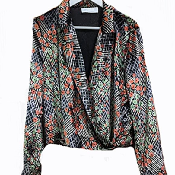 Anthropologie velvet wrap blazer - Picture 1 of 7